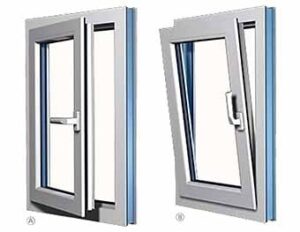 Ventana oscilobatiente Doble apertura
