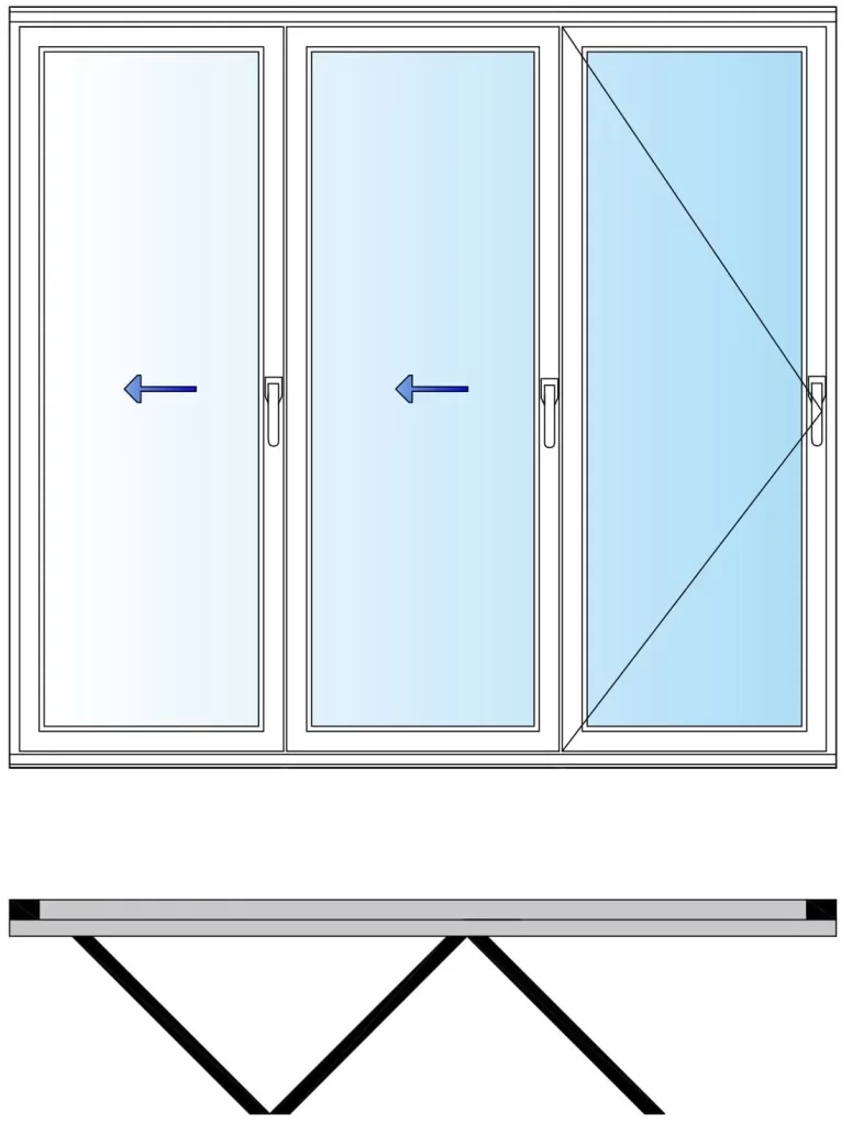 cancel plegable de PVC esquema-330-hojas