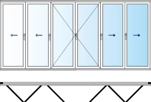 cancel plegable de PVC esquema-633-hojas