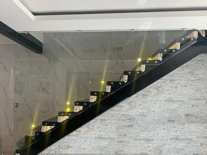Barandal escaleras Vidrio Templado
